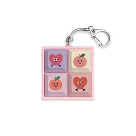 S2B Daily Mood Keycap Keyring Mechanical Switch Clicky Keychain Be Good Club Cherry Love Picnic Pink Therapy Happy Days Home Cafe _ Made in Korea